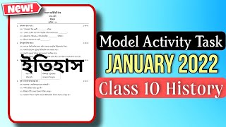 Class 10 History Model Activity Task January 2022 WBBSE Activity Task 2022 [upl. by Sclater]