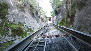 Privater Schrägaufzug sehr steil Heutschi Bergfahrt  private inclined lift Switzerland [upl. by Aissela]