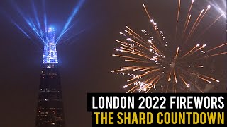 London New Years Fireworks 2022  The Shard Countdown [upl. by Blau]