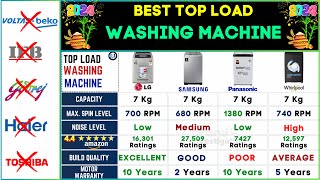 Best Top Load Washing Machine 2024⚡LG vs Samsung vs Panasonic vs Whirlpool Top Load Washing Machine [upl. by Seek]