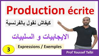 Production écrite كفاش نقول بالفرنسية الايجابيات و السلبيات [upl. by Ylloj]