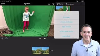 How to Use Green Screen in iMovie for iPad and iPhone  iOS [upl. by Patt277]