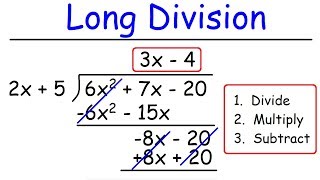 Polynomials  Long Division [upl. by Itoyj910]