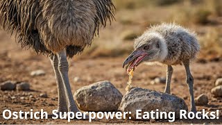 Ostrich Superpower Eating Rocks [upl. by Martinic]