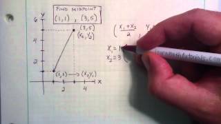 How To Find The Midpoint Using The Midpoint Formula [upl. by Hniv]