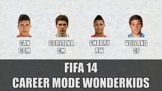 Fifa 14  German Career Mode Wonderkids  with Ratings and Prices [upl. by Levine]