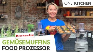 KitchenAid Food Prozessor 21 L – Schnelle Gemüsemuffins  by One Kitchen [upl. by Eliott535]