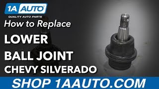 How to Replace Ball Joint 9915 Chevy Silverado 1500 [upl. by Wanonah]