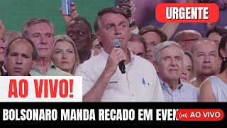 🔴 AO VIVO BOLSONARO MANDA RECADO À ESQUERDA EM EVENTO DO PL [upl. by Dodwell]