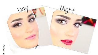 DayNight makeup looks  لوك صباحي  مسائي [upl. by Ailahk725]