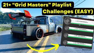 How to Complete 21 “Gymkhana Grid Mastersquot Challenges FAST in The Crew Motorfest [upl. by Airamasor]