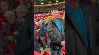 Liverpool fans singing 🎶 Ole’s at the wheel 🎶 [upl. by Notserk]