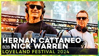 HERNAN CATTANEO amp NICK WARREN at LOVELAND FESTIVAL 2024 • AMSTERDAM [upl. by Artemed]