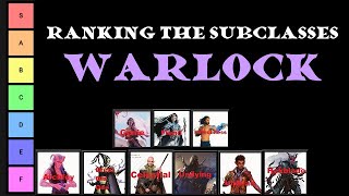 Ranking the Subclasses in DampD The Warlock [upl. by Llewellyn]