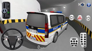 New Police Van Hyundai Staria in Parking Building  3D Driving Class Simulator 3  Android gameplay [upl. by Ahsinyt240]