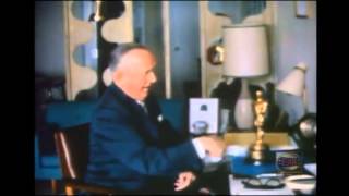 Exclusive and Rare High Quality Colour Footage Of Stan Laurel At Home With His Oscar [upl. by Genevra]