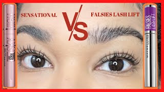 BATALHA DE RÍMEL NO ZIGZAG MAYBELLINE LASH SENSATIONAL SKY HIGH E FALSIES LASH LIFT  PRILA [upl. by Egdamlat508]