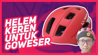 Review Helm Sepeda Raze R13 Helm Murah Tapi Keren untuk Goweser Pemula [upl. by Nohshan]