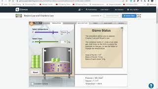 Boyles and Charles Law Gizmo [upl. by Plantagenet]