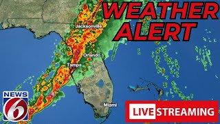 LIVE Severe Weather Tracking Damaging Wind Tornadoes Possible In Florida [upl. by Amos402]