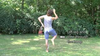 Hula Hoop Tricks Behind the Back Escalator Hoopsmiles Tutorial [upl. by Quenby]