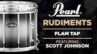 Pearl Drum Rudiments  Flam Tap [upl. by Orihakat]