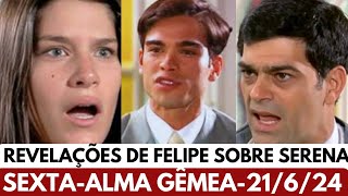 Alma Gêmea AO VIVO 21624SextaFeira Capitulo de Hoje Novela da globo ao vivo [upl. by Hogan]