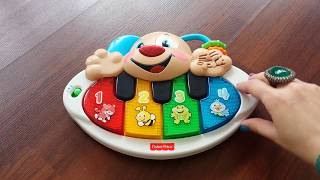 Fisher price piano laugh and learn review my daughters first piano بيانو اطفال من فيشر برايس [upl. by Kimberli]