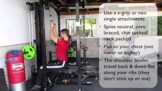 Lat Pulldown using V Grip [upl. by Ilonka198]