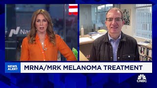 Moderna CEO Stephane Bancel on melanoma treatment development A big day for patients [upl. by Endys]