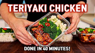 Cheap Healthy But Delicious Meal Prep For The Week l Teriyaki Chicken Meal Prep in 40 Minutes [upl. by Acisseg948]