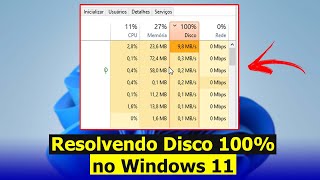 Como Resolver Disco 100 no Windows 11 Atualizado [upl. by Lerret]