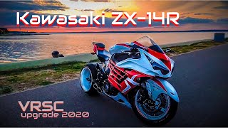 Kawasaki ZX14 restyling by VRSC 2020  Kawasaki ZZR1400 330 kit [upl. by Heuser]