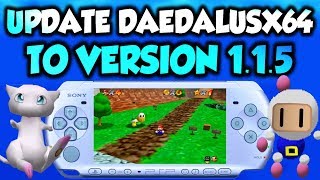 PSP DaedalusX64 Update 115 Any Changes N64 Emulator [upl. by Enoval]