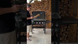 How to Season the Blackstone Griddle  Al Frugoni  Open Fire Cooking [upl. by Schell]