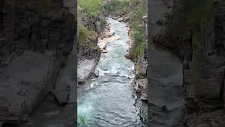 Waterfall  Abisko  National Park  Sweden [upl. by Aratnahs]