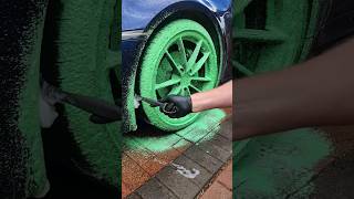 Satisfying Alloy Wheel Clean 🛞 detailing satisfying valeting snowfoam [upl. by Hannad]