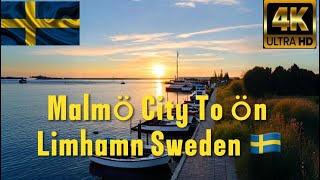 Malmö City Drive To Ön Limhamn Sweden 4K UHD 60 fps [upl. by Bashemeth594]