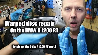 Waved discs repair on the BMW R 1200 RT part 2 of 3 [upl. by Atiana]