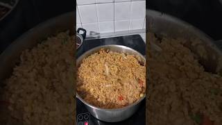 NIGERIAN PARTY JOLLOF RICE lifestylevlog food marriage cooking pageforyou husbandwifecomedy [upl. by Unders]