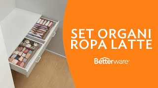 Set Organi Ropa Latte Betterware [upl. by Idac]