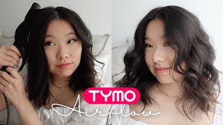 TYMO AIRFLOW 2in1 Flat Iron Straightener amp Curler  Review amp Tutorial [upl. by Gauldin28]