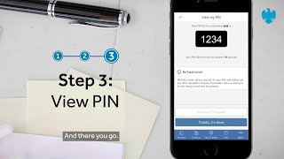 The Barclays app  How to get a PIN reminder [upl. by Zacarias]