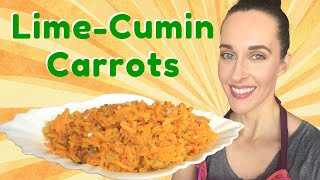 Recipe Demo LimeCumin Carrot Salad What to Bring to a BBQ Vegan Vegetarian Recipe [upl. by Dorr]