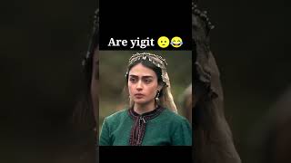 Are yigit Tum ye kya Batien kr rhy ho🤨😂 Halima sultan angry but happy ❤️🙃 Ertugrul Status shorts [upl. by Ellainad]