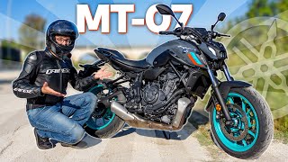 Yamaha MT 07 2023 la MOTO PERFETTA per INIZIARE  Test Ride amp Sound [upl. by Adoh]