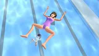 Young mother gives birth to baby in swimming pool  Sad Story  Sakura School Simulator [upl. by Stanway]