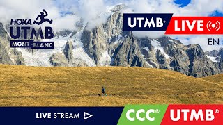 HOKA UTMB MontBlanc 2024  English Live 🇬🇧  CCC amp UTMB  2 [upl. by Kissiah]