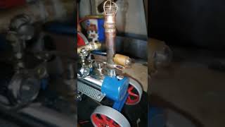 Wilesco D415 traction engine custom chimney [upl. by Erdnassak427]