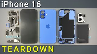 Apple iPhone 16 Teardown – New Battery Removal Process Revealed [upl. by Krisha]